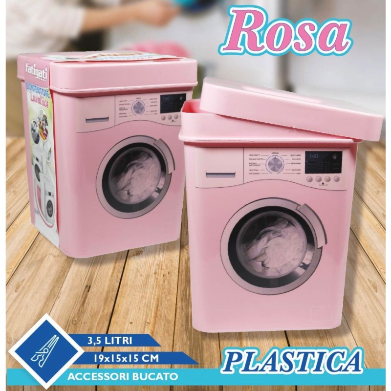 Contenitore cesto Biancheria Rosa a forma di...