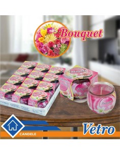 Candela Profumata Bouquet in Vetro 2