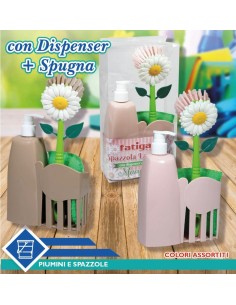 Spazzola Lavapiatti con dispenser Sapone 2