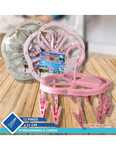 Stendino Bucato 12 Pinze