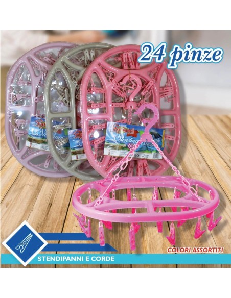 Stendino bucato 24 Pinze Fatigati