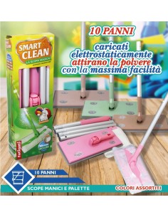 Scopa con 10 panni omaggio elettrostatica Polvere 2