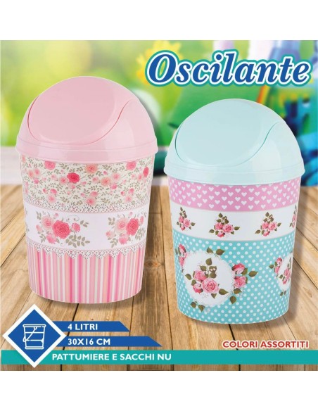 Pattumiera Oscillante 4L 30x16cm