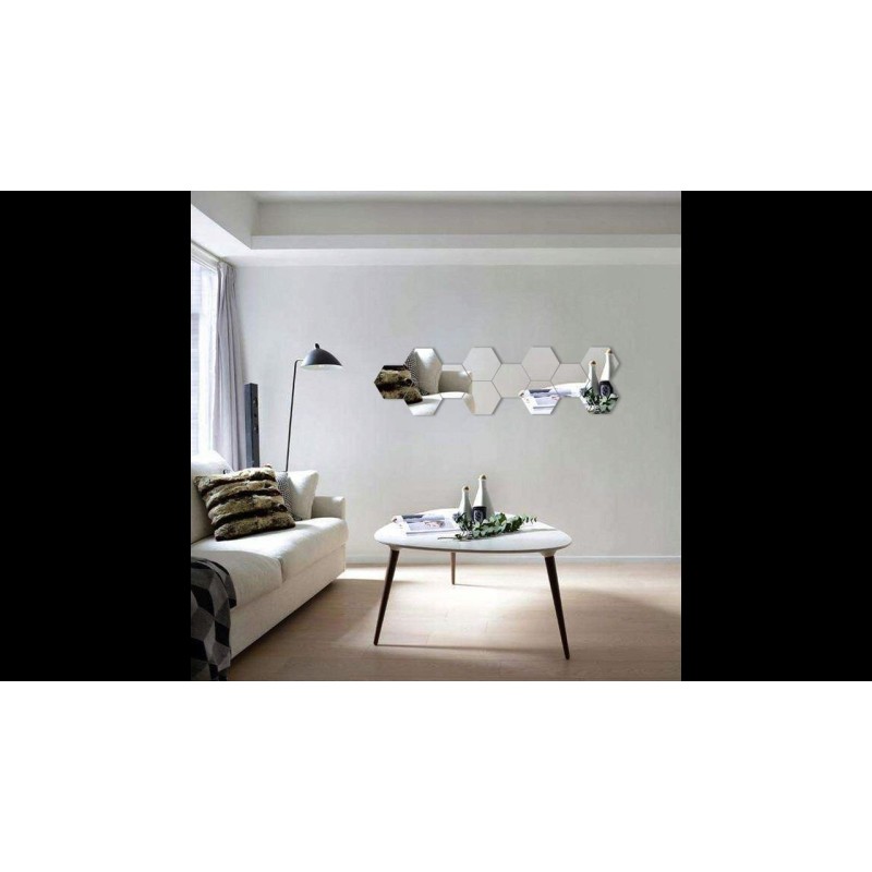Specchio decorativo esagono 8pz