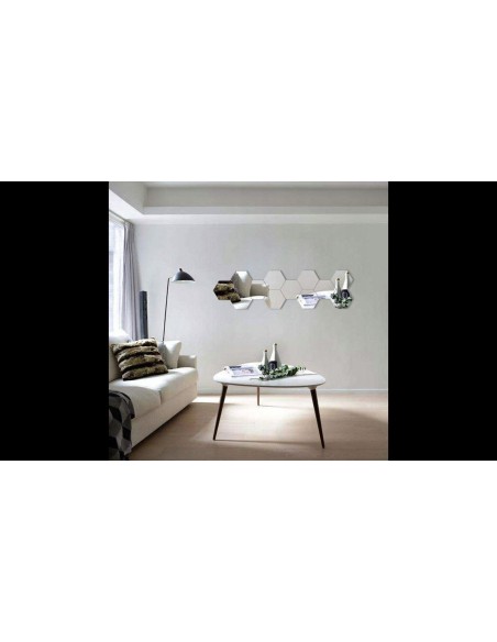 Specchio decorativo esagono 8pz