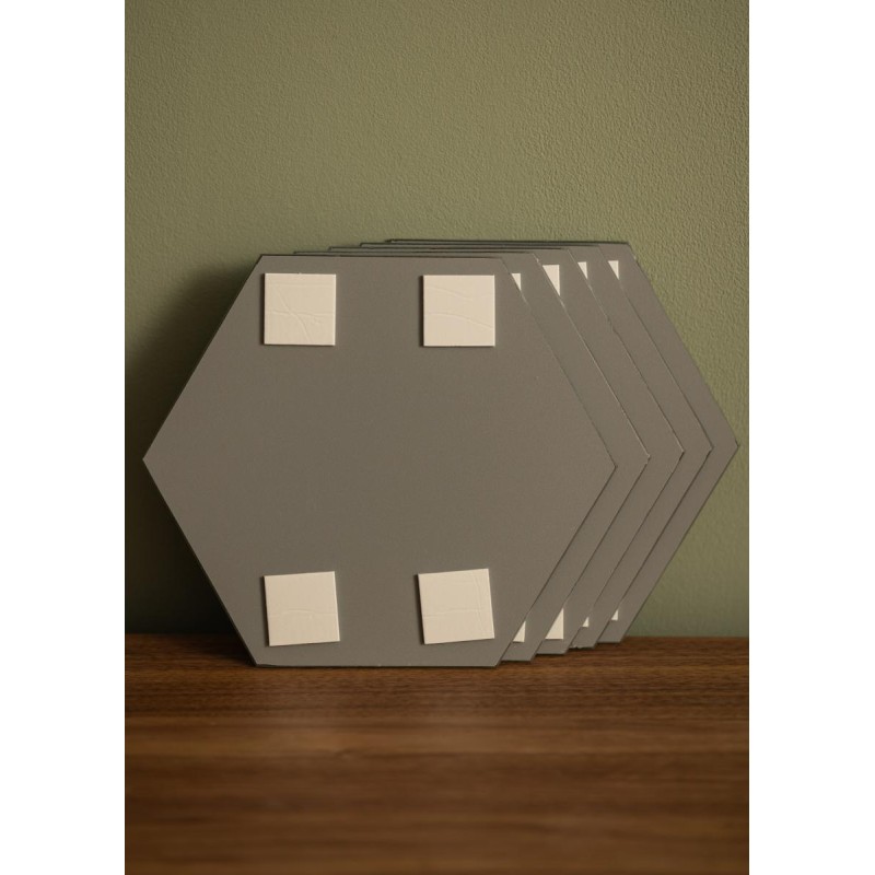 Specchio decorativo esagono 8pz