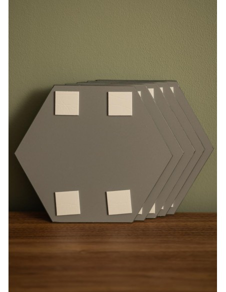 Specchio decorativo esagono 8pz