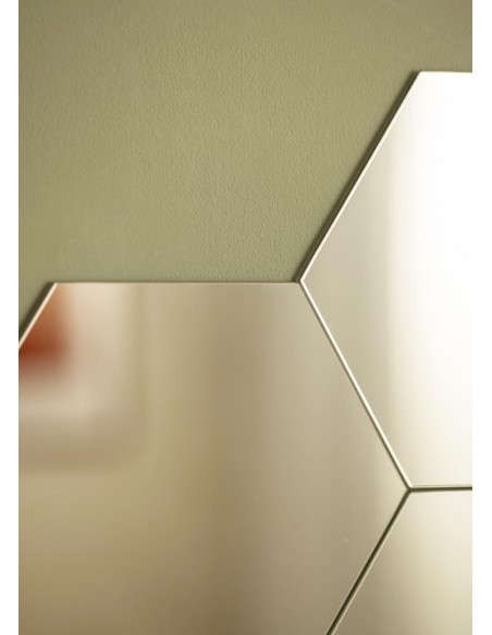 Specchio decorativo esagono 8pz