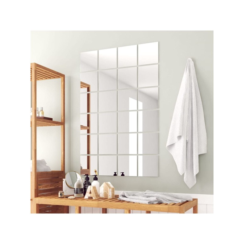 Specchio decorativo quadrati 8pz