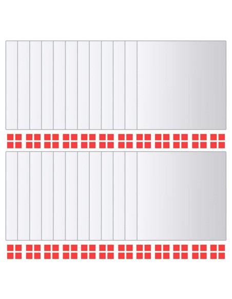 Specchio decorativo quadrati 8pz