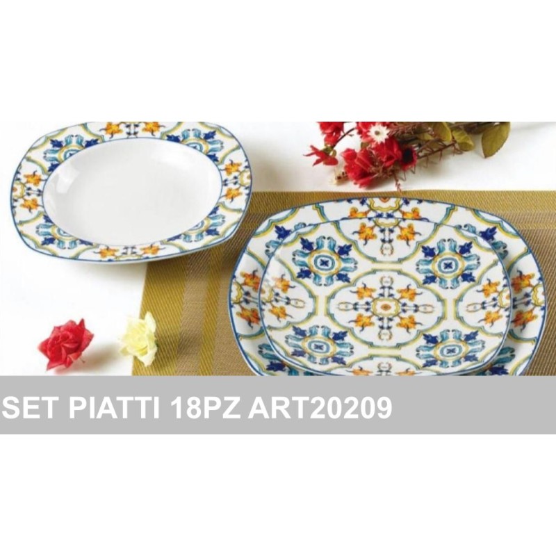 Set Piatti porcellana 18pz bavaria art.20209