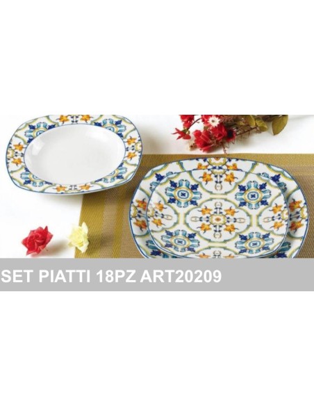 Set Piatti porcellana 18pz bavaria art.20209