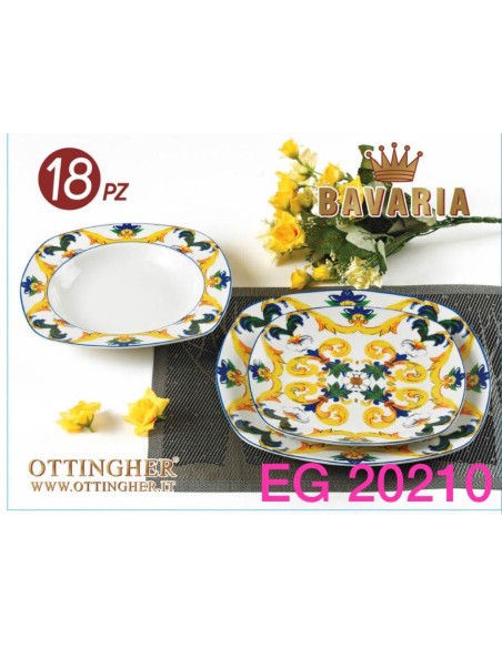 Set Piatti porcellana 18pz. Bavaria art.20210