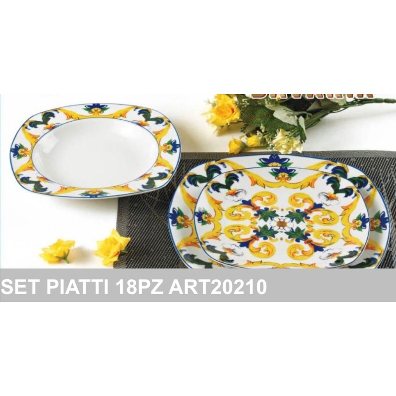 Set Piatti porcellana 18pz. Bavaria art.20210