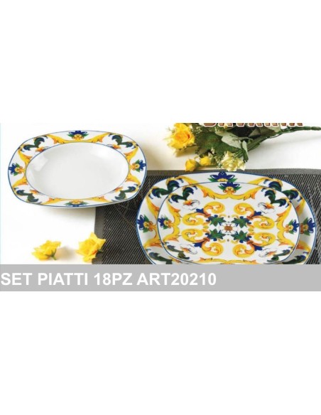 Set Piatti porcellana 18pz. Bavaria art.20210