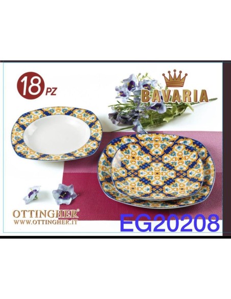 Set Piatti porcellana 18pz. bavaria art.20208