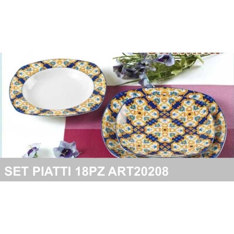 Set Piatti porcellana 18pz. bavaria art.20208