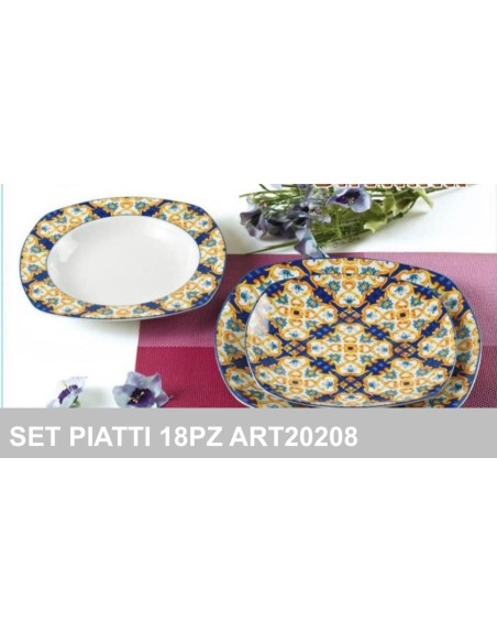 Set Piatti porcellana 18pz. bavaria art.20208