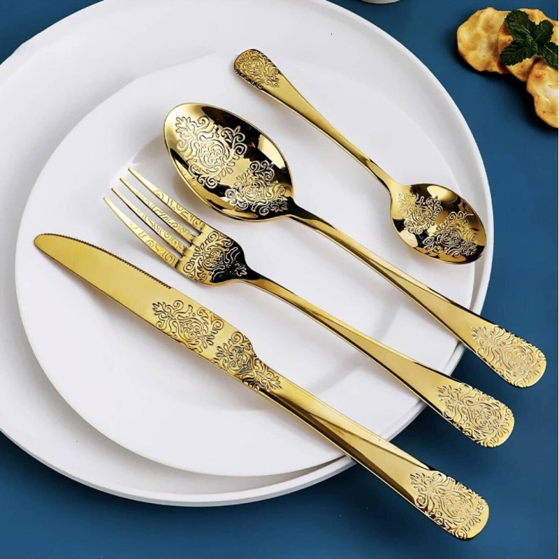 Set Posate 24pz. Gold art. 3358