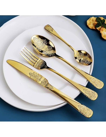 Set Posate 24pz. Gold art. 3358