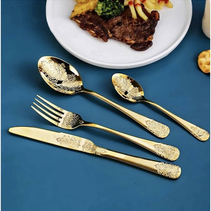 Set Posate 24pz. Gold art. 3358