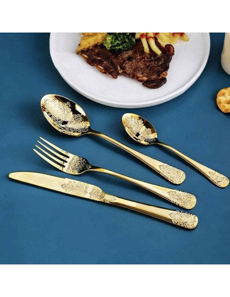 Set Posate 24pz. Gold art. 3358