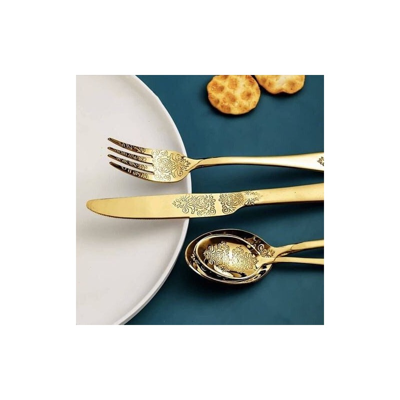 Set Posate 24pz. Gold art. 3358