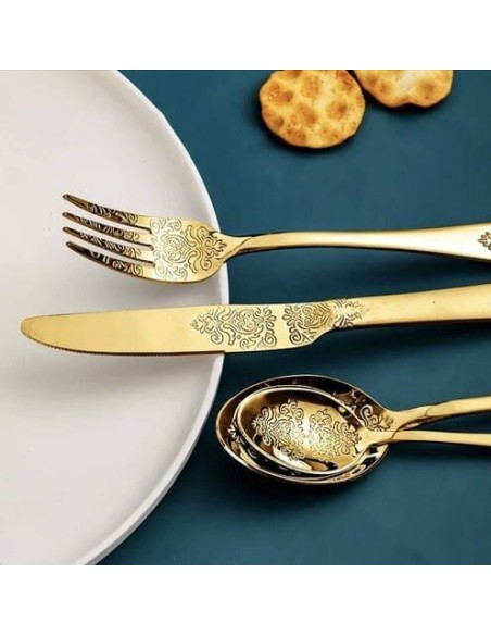 Set Posate 24pz. Gold art. 3358