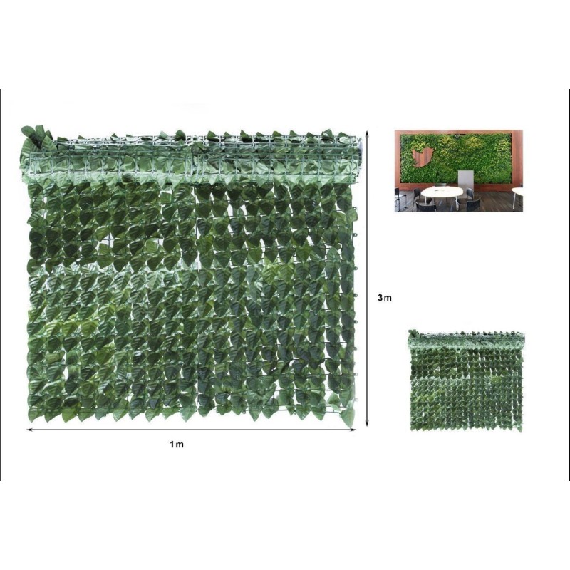 Siepe Artificiale Sintetica 1 x 3 metri Rotolo...