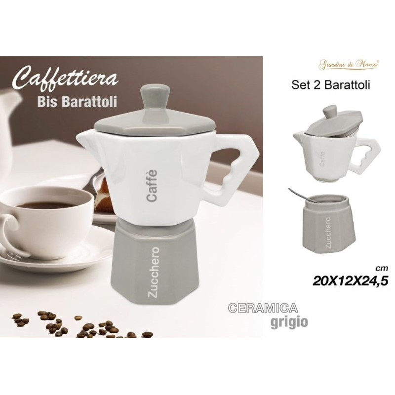 Caffettiera barattolo caffè,zucchero Ceramica...