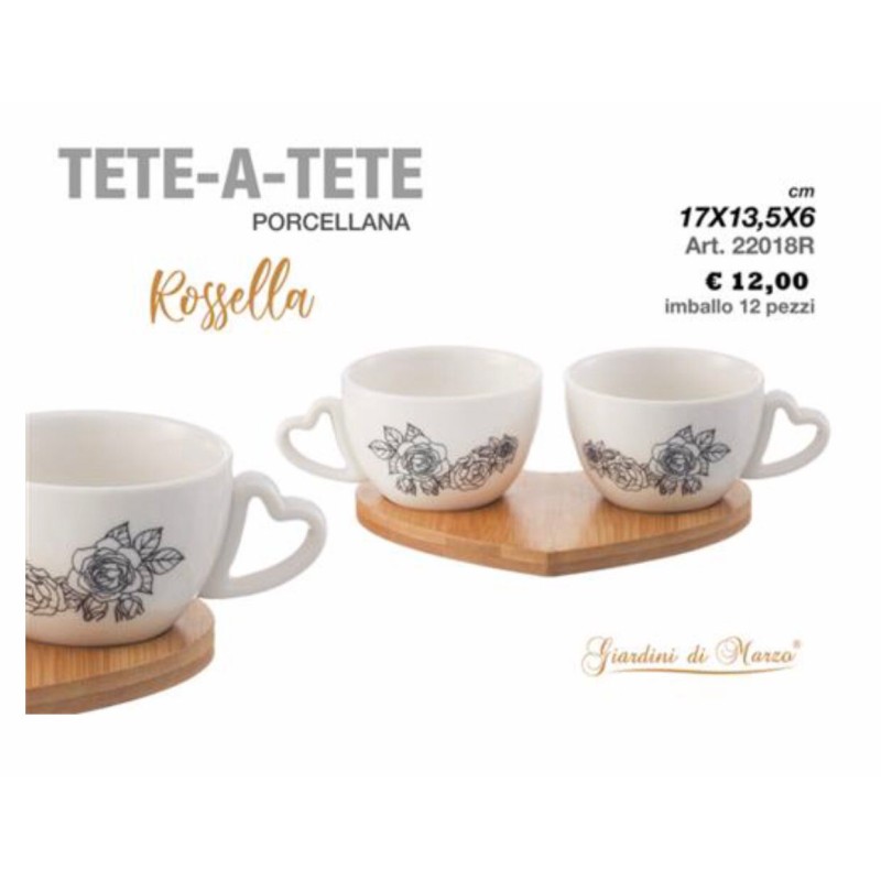 Tete a Tete Bicchierini The,caffè Porcellana