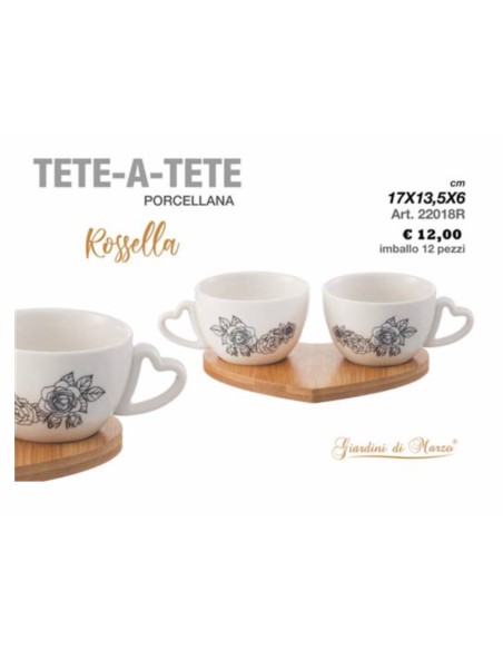 Tete a Tete Bicchierini The,caffè Porcellana