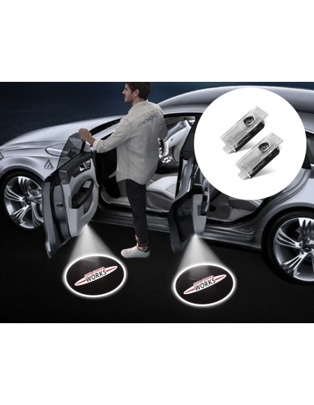 Luci sottoporta Mini Cooper JCW con filo