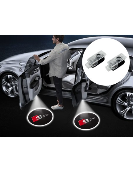 Luci sottoporta Audi S-line con filo