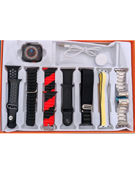 Smartwatch bluetooth 49mm 7 cinturini display 2.1"