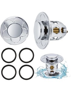 2 Pezzi Confezione da Scarico Lavabo Bagno Universale Tappi 2