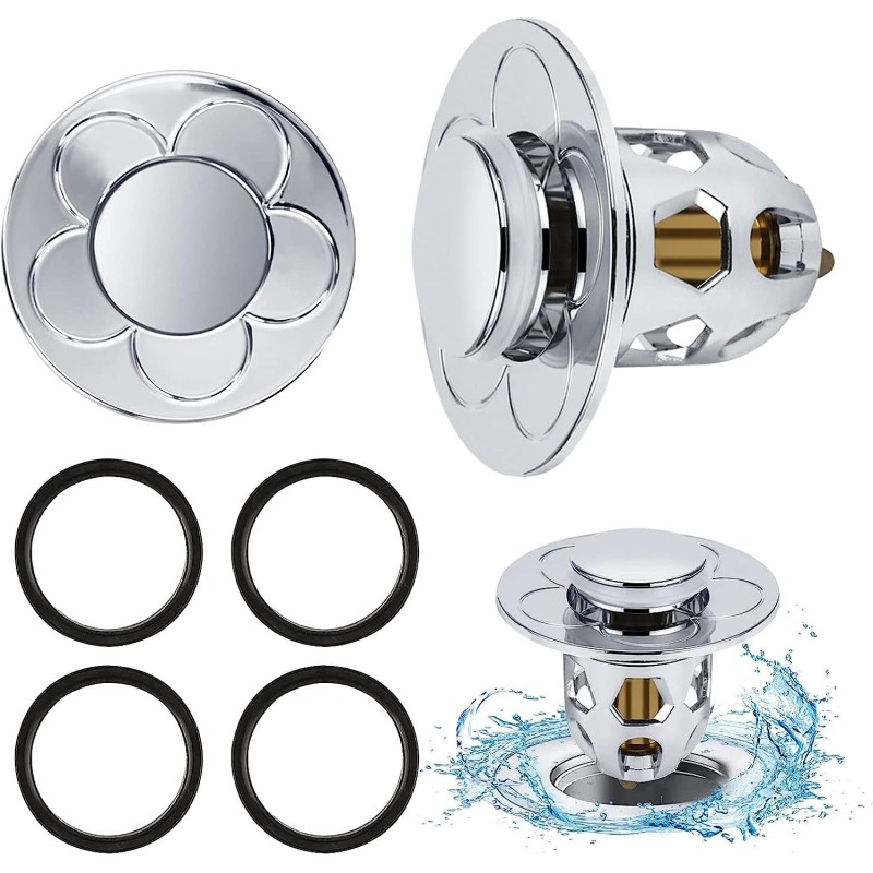 2 Pezzi Confezione da Scarico Lavabo Bagno...