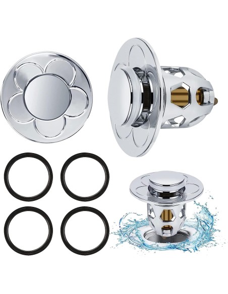 2 Pezzi Confezione da Scarico Lavabo Bagno Universale Tappi