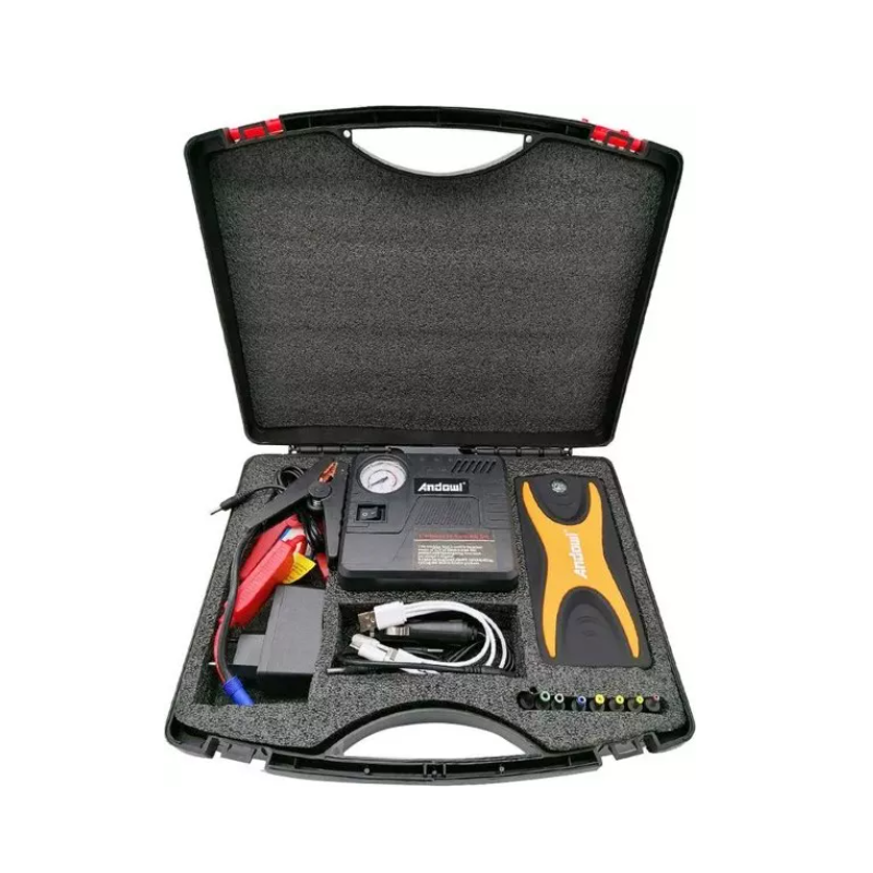 Caricabatteria per auto e kit di gonfiaggio...