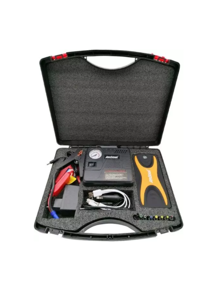 Caricabatteria per auto e kit di gonfiaggio pneumatici 30000mAh