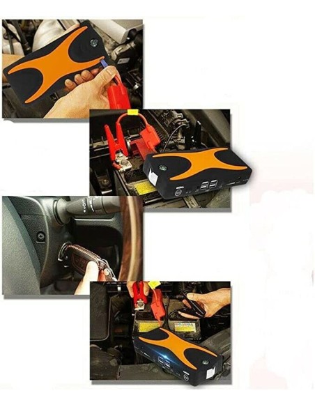 Caricabatteria per auto e kit di gonfiaggio pneumatici 30000mAh