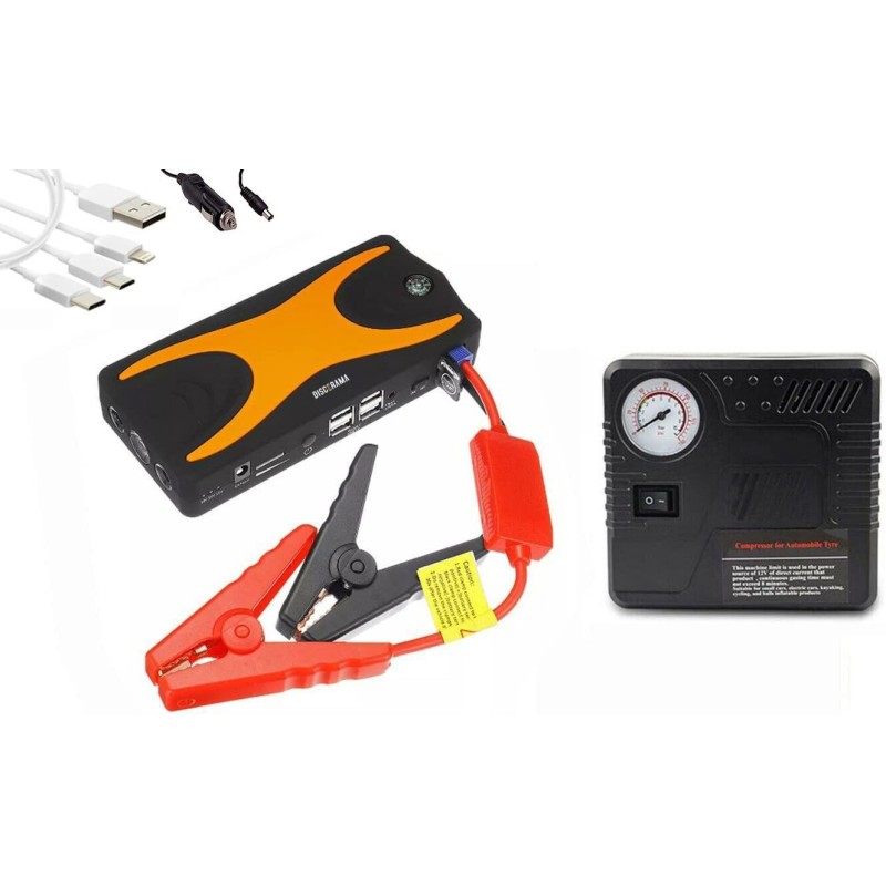 Caricabatteria per auto e kit di gonfiaggio...