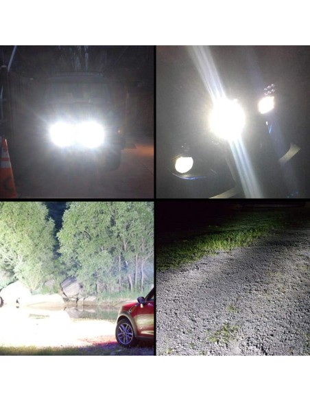Faro da Lavoro Fuoristrada 2 X 42W Tondo Fari Led 12V 24V
