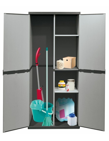 Armadio Mobiletto Mobile Portascope In Plastica 68 x 39,5 x 168