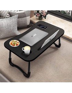 Tavolino da Letto Nero Portatile per Laptop PC Computer