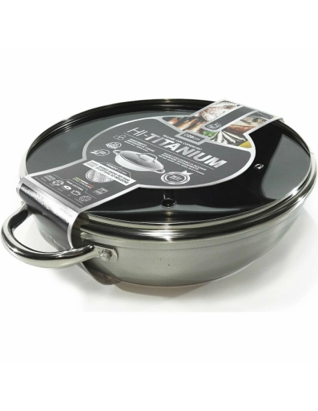 Tegame con coperchio e fondo a induzione 28cm
