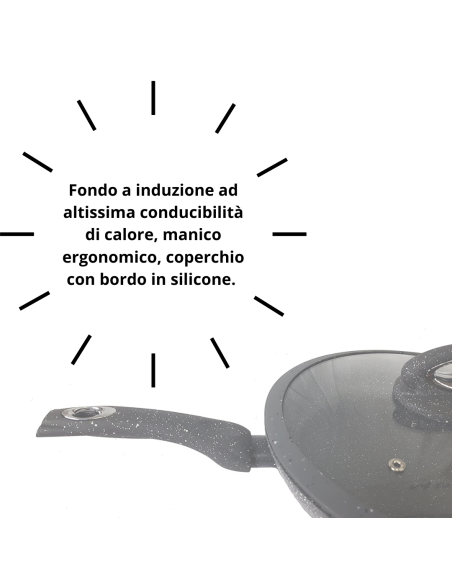 Set 6 pezzi gran pierre Bavaria 3 Padelle 20-24-28 CM