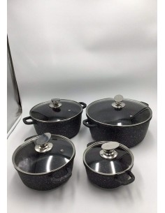 bavaria Set Batteria Padelle Pentole 20 Pezzi in Pietra... 2