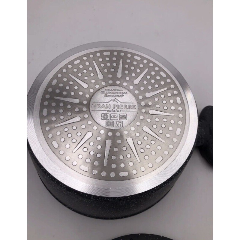 Set 6 Pezzi Casseruole Pietra Con Coperchio...