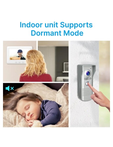 2MP 7 "160 Gradi Wifi AHD Videocitofono Per Casa Grandangolare Con Visione Notturna